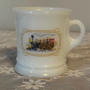 Vintage Milk Glass Shaving Mug by Avon